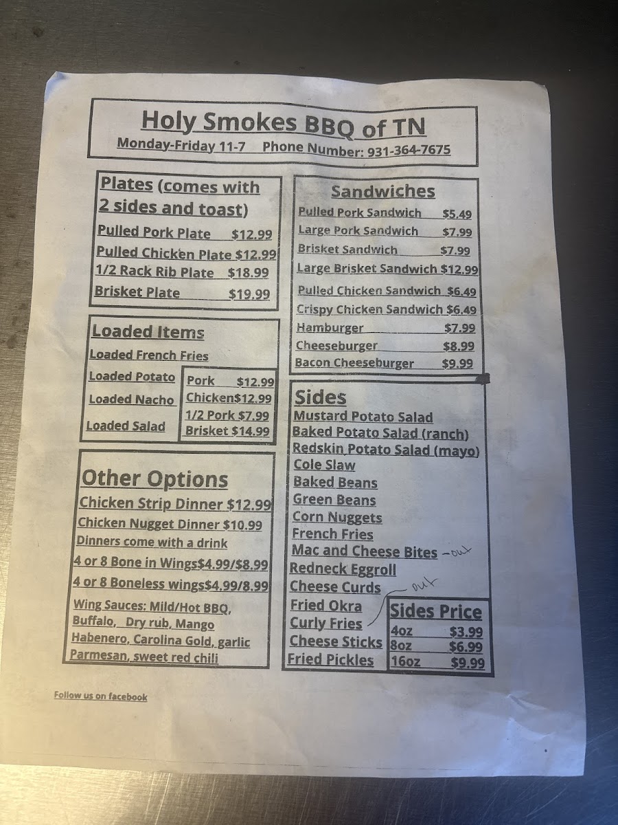 Holy Smokes BBQ of TN - 1