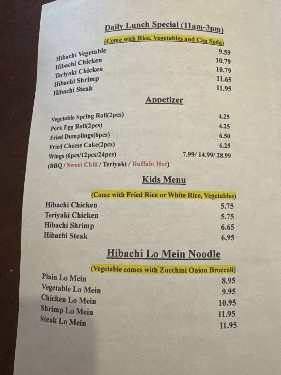 Hibachi Jr. Express - 2