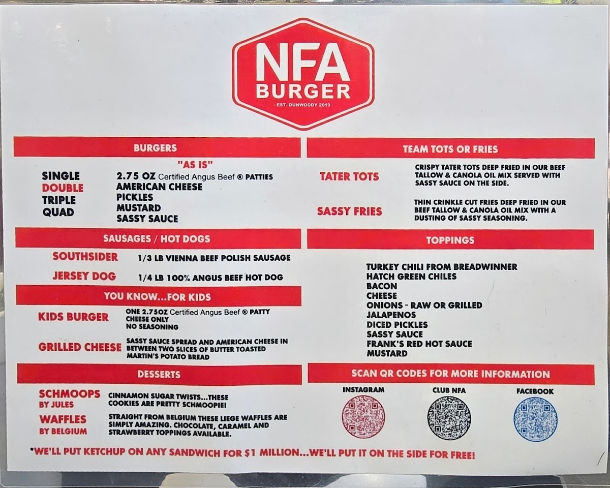 NFA Burger - Dunwoody - 1