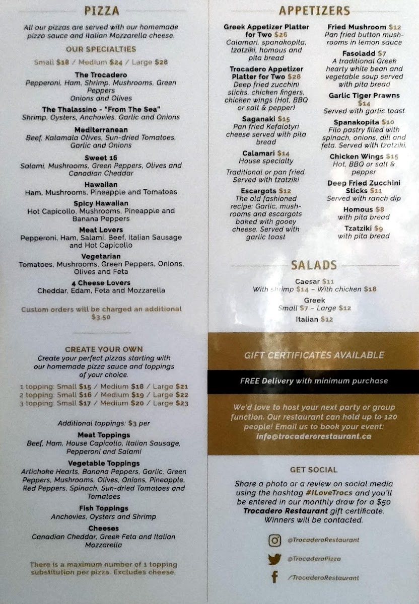 Trocadero Pizza & Steak House - 4