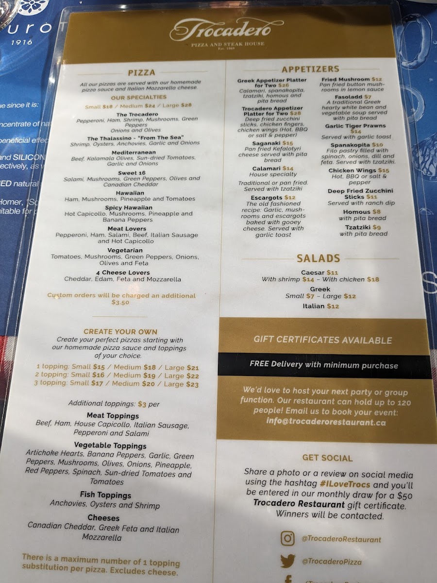 Trocadero Pizza & Steak House - 8