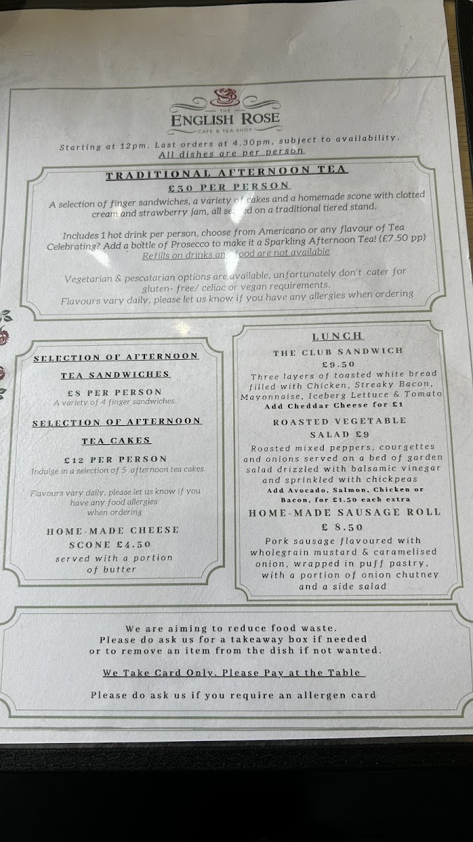 The English Rose Café & Tea Shop - 1