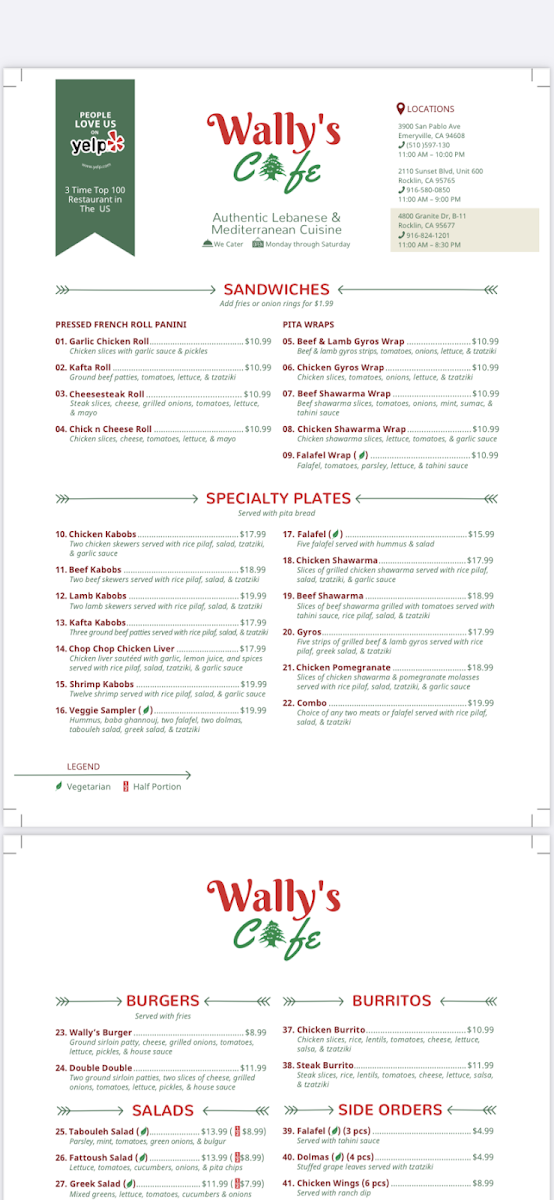 Wally's Cafe (Rocklin - Granite Dr) - 3