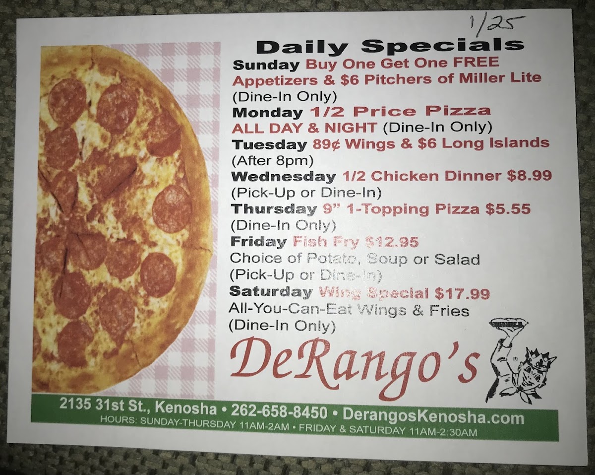 DeRango's 'The Pizza King' Restaurant & Sports Bar - 5