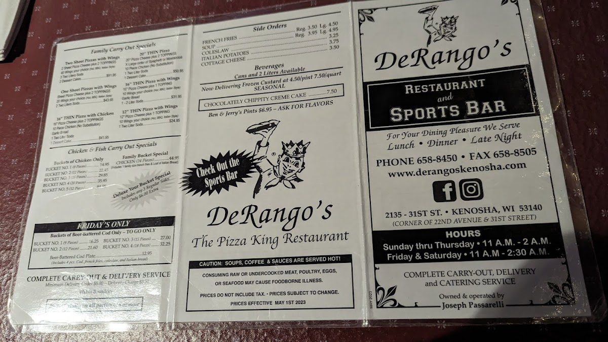 DeRango's 'The Pizza King' Restaurant & Sports Bar - 9