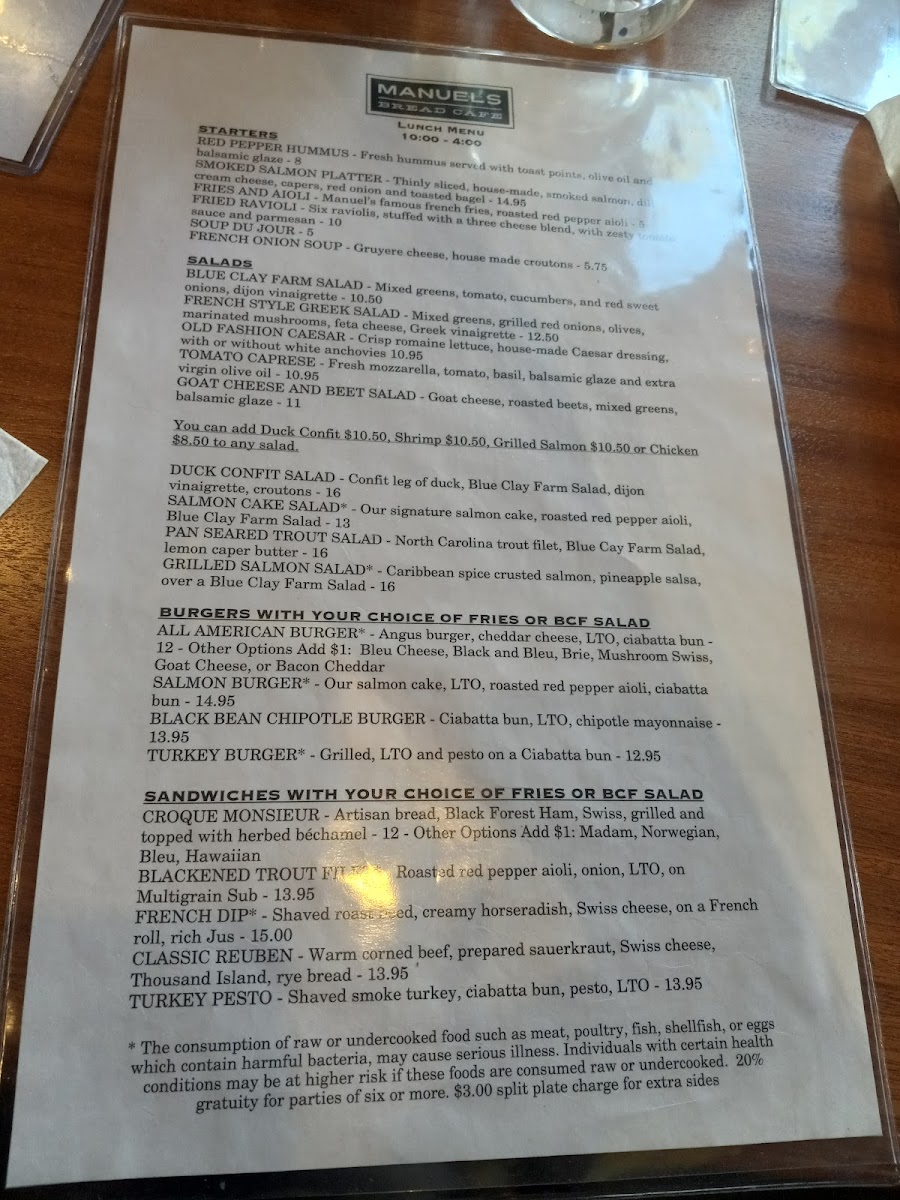 Manuel's Bread Cafe - North Augusta, SC - 10