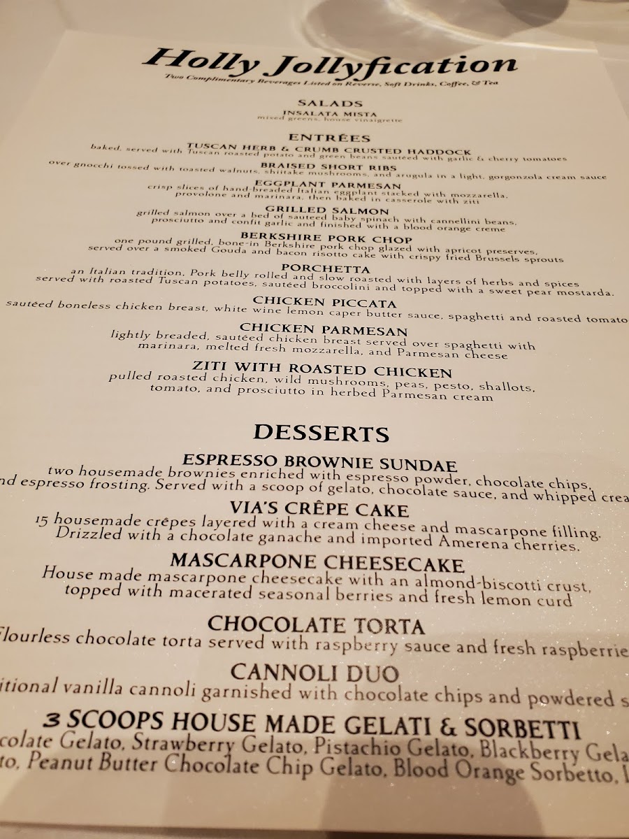 Via Italian Table - 2