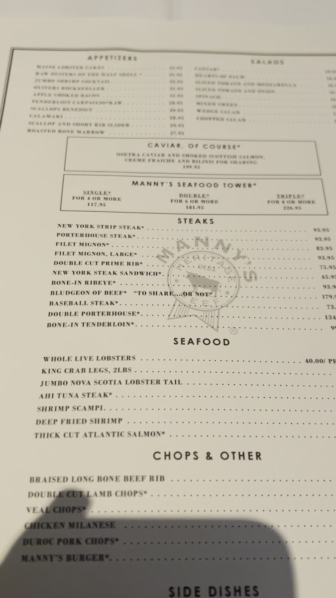 Manny's Steakhouse - 1