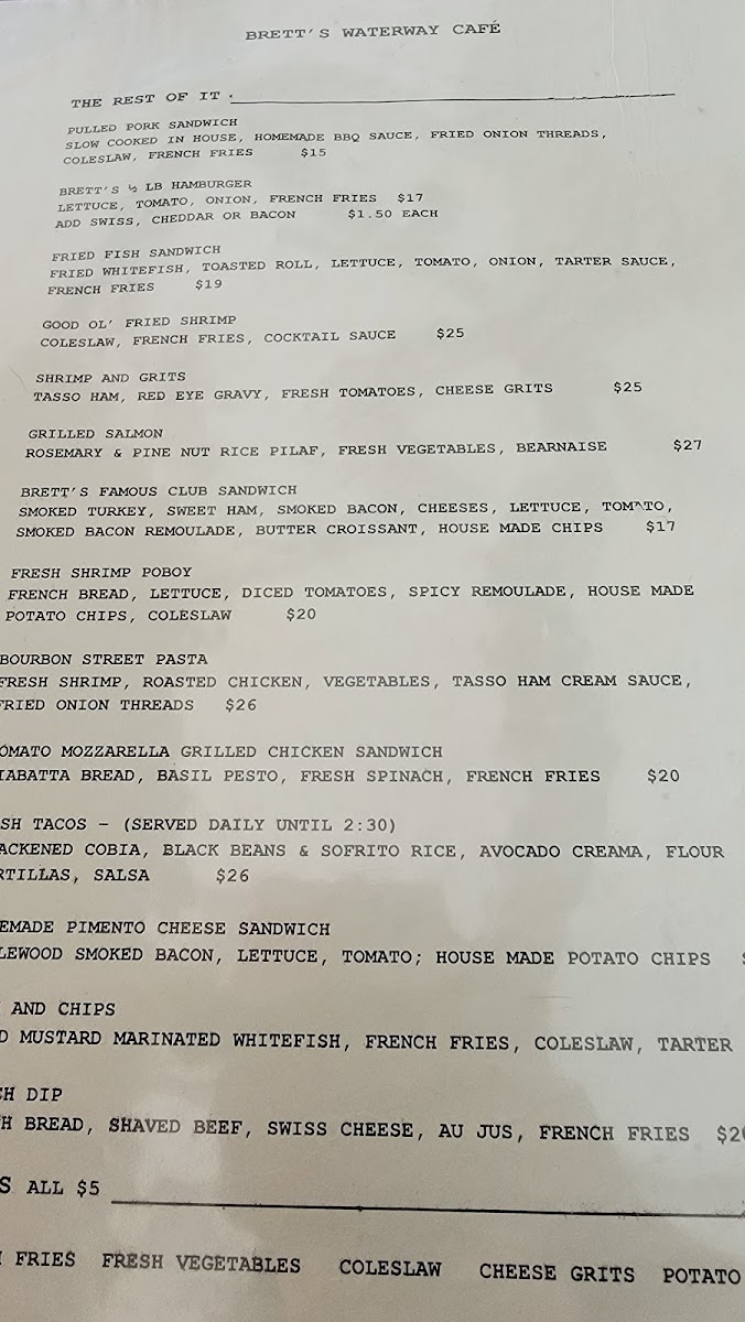 Brett's Waterway Cafe - 5