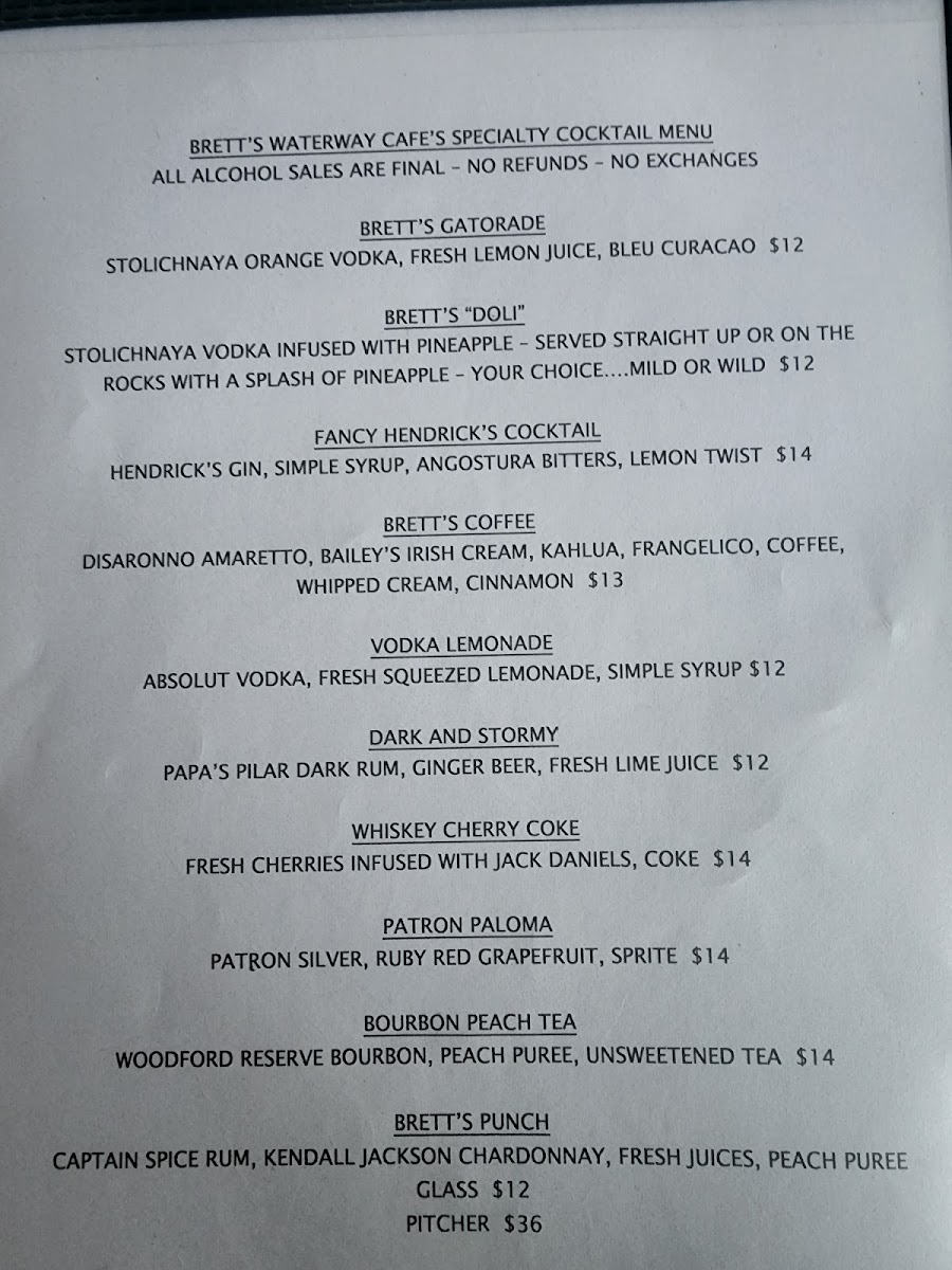 Brett's Waterway Cafe - 7