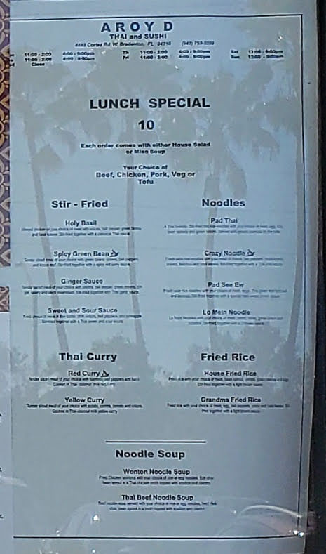 Aroy D Thai and Sushi - 1