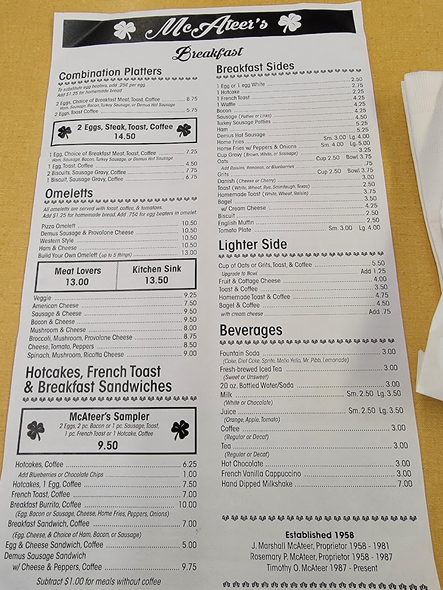 McAteer's Restaurant - 1