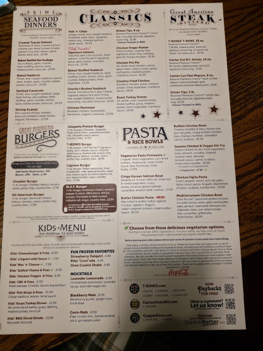 T-BONES Great American Eatery - 1