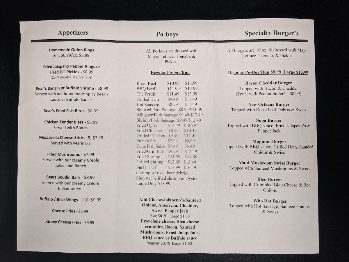 Bears PoBoys - 5