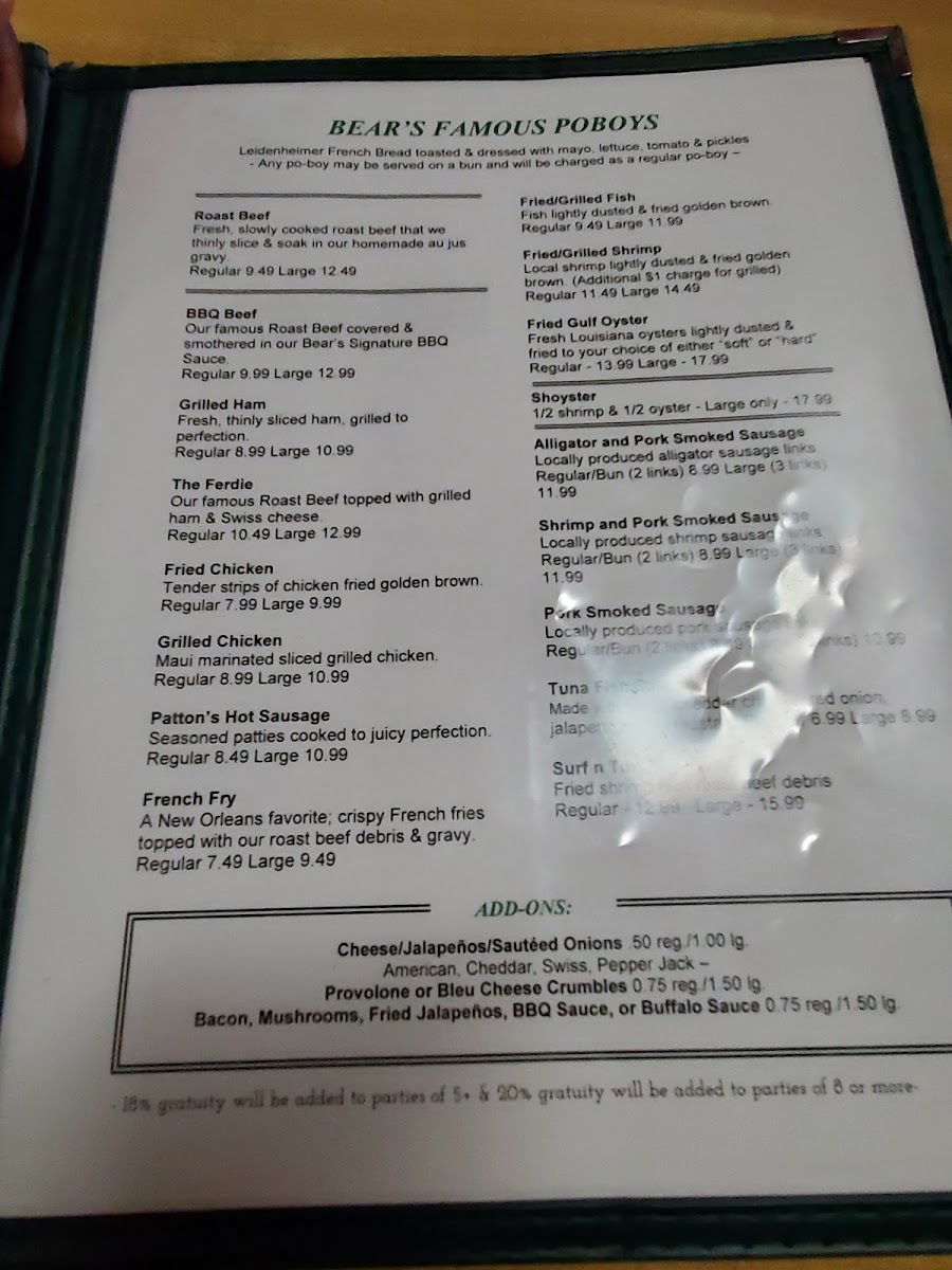 Bears PoBoys - 6