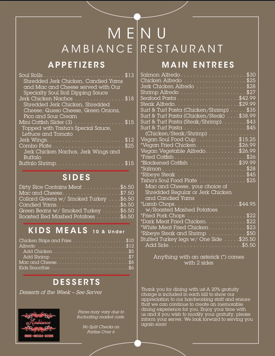 Ambiance Cuisine Cocktails & Catering - 1