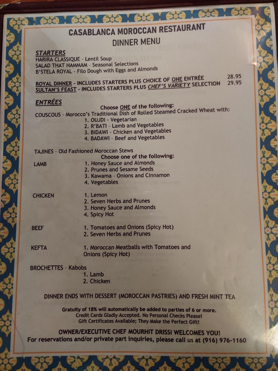 Casablanca Moroccan Restaurant - 9