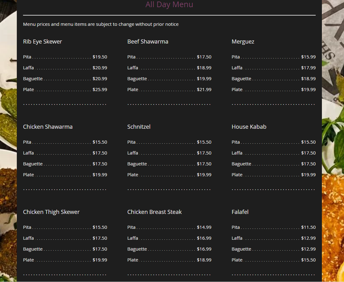 Tel Aviv Grill- Encino - 1