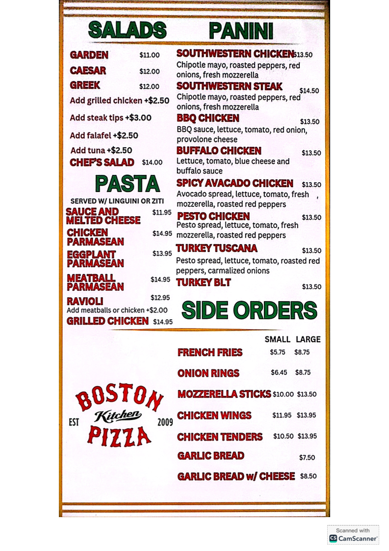Boston Kitchen Pizza - 1