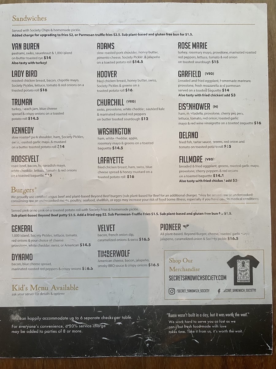 Secret Sandwich Society - 1