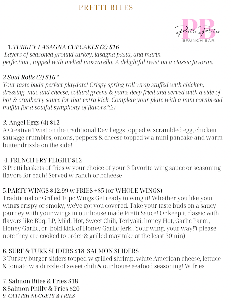 Pretti Plates Brunch Bar - 1