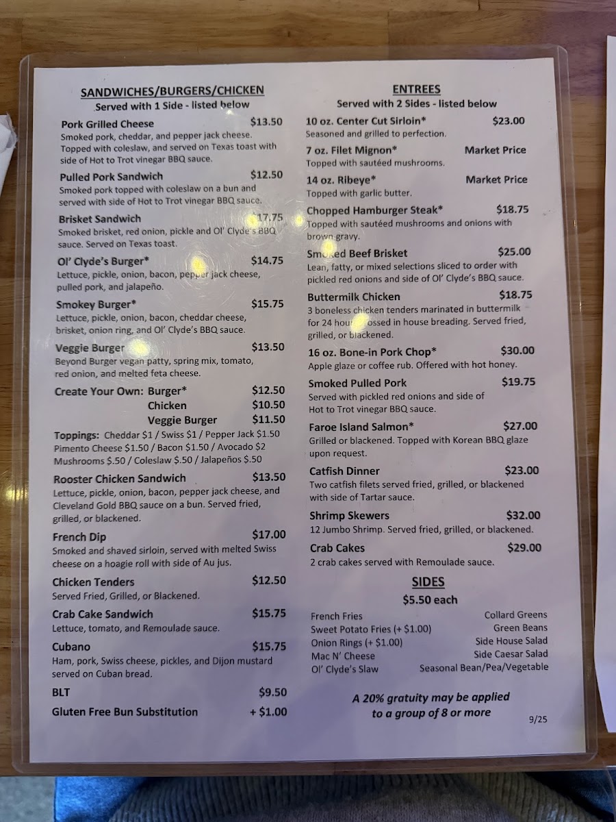 Ol’ Clyde's Table and Tavern - 4