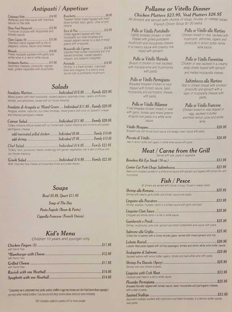 Martinos Trattoria & Pizzeria - 10