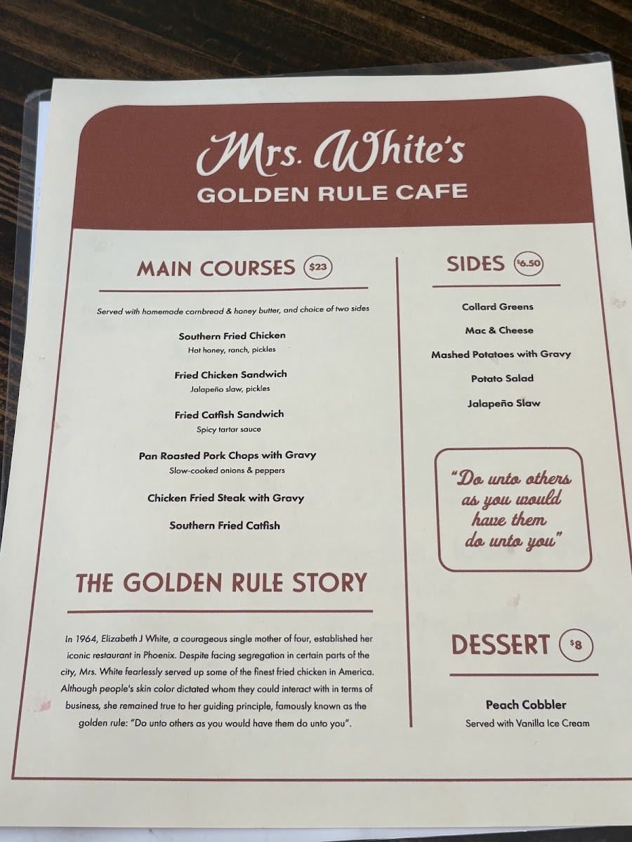 Mrs. White’s Golden Rule Cafe - 1