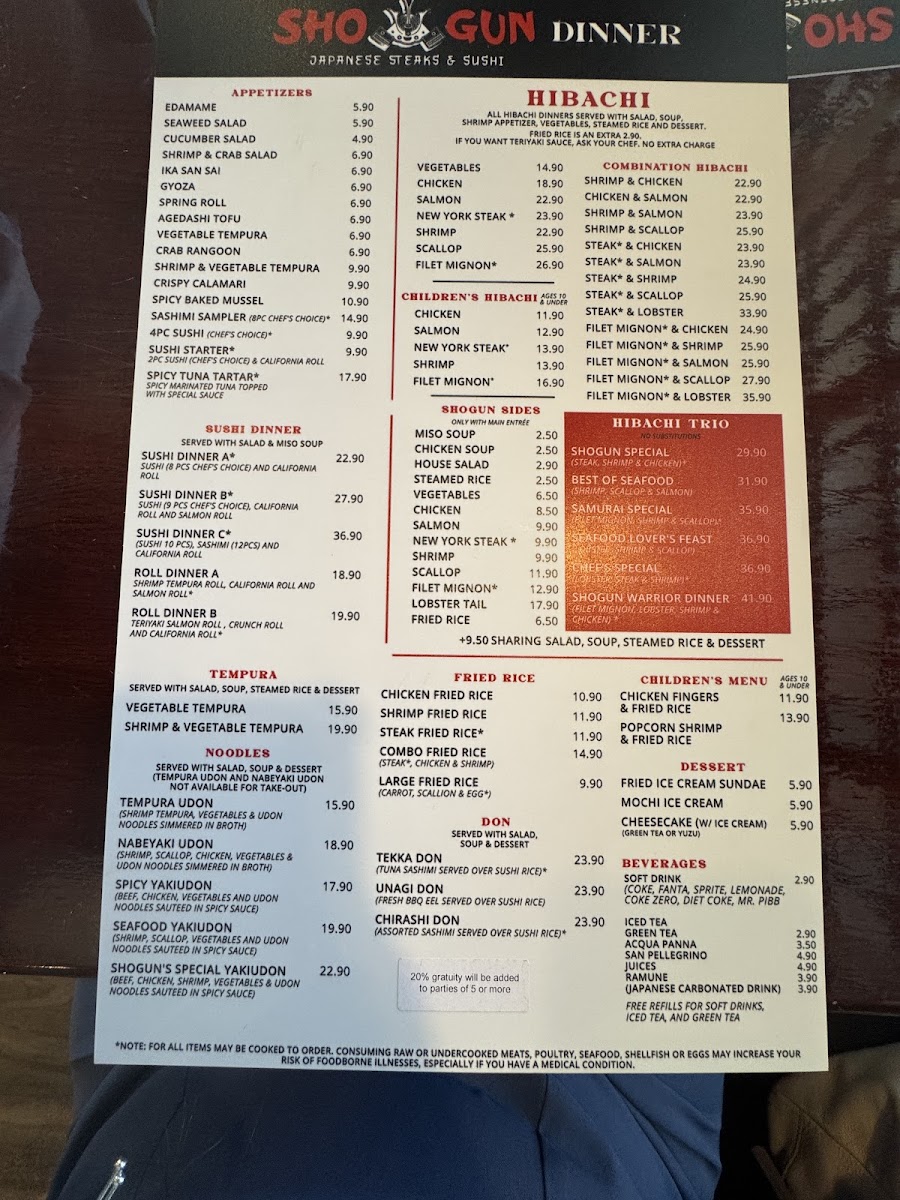 Shogun Japanese Steak House - 9