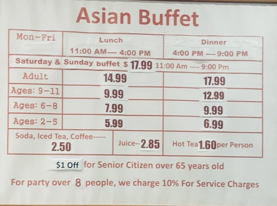 Asian Buffet - 1