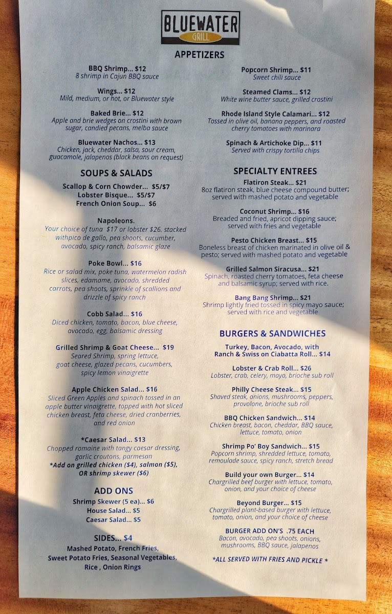 Blue Water Grill - 6