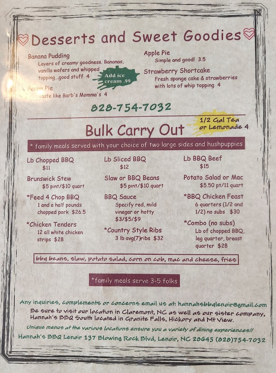 Hannahs BBQ Lenoir - 5