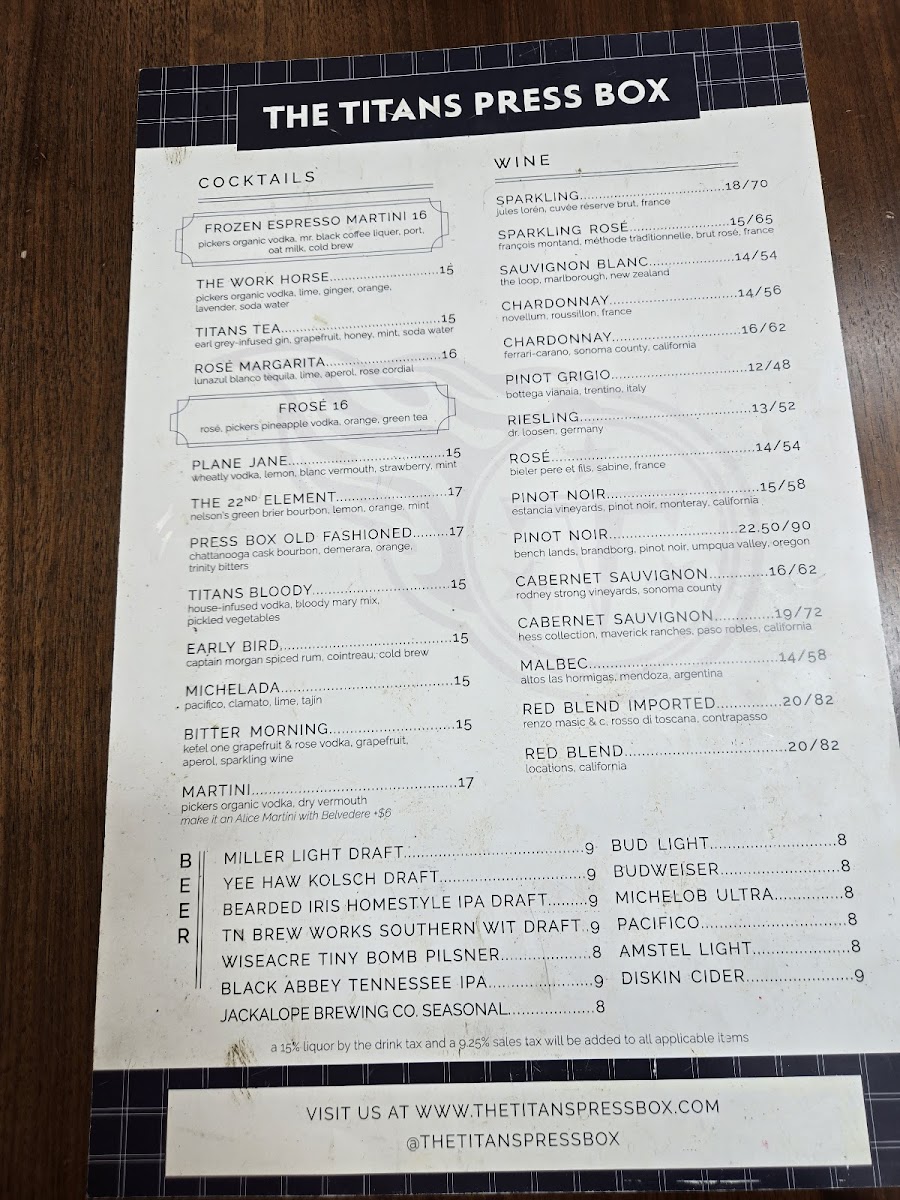 The Titans Press Box - 2