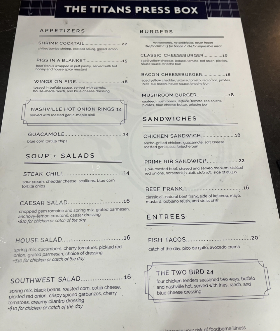 The Titans Press Box - 8