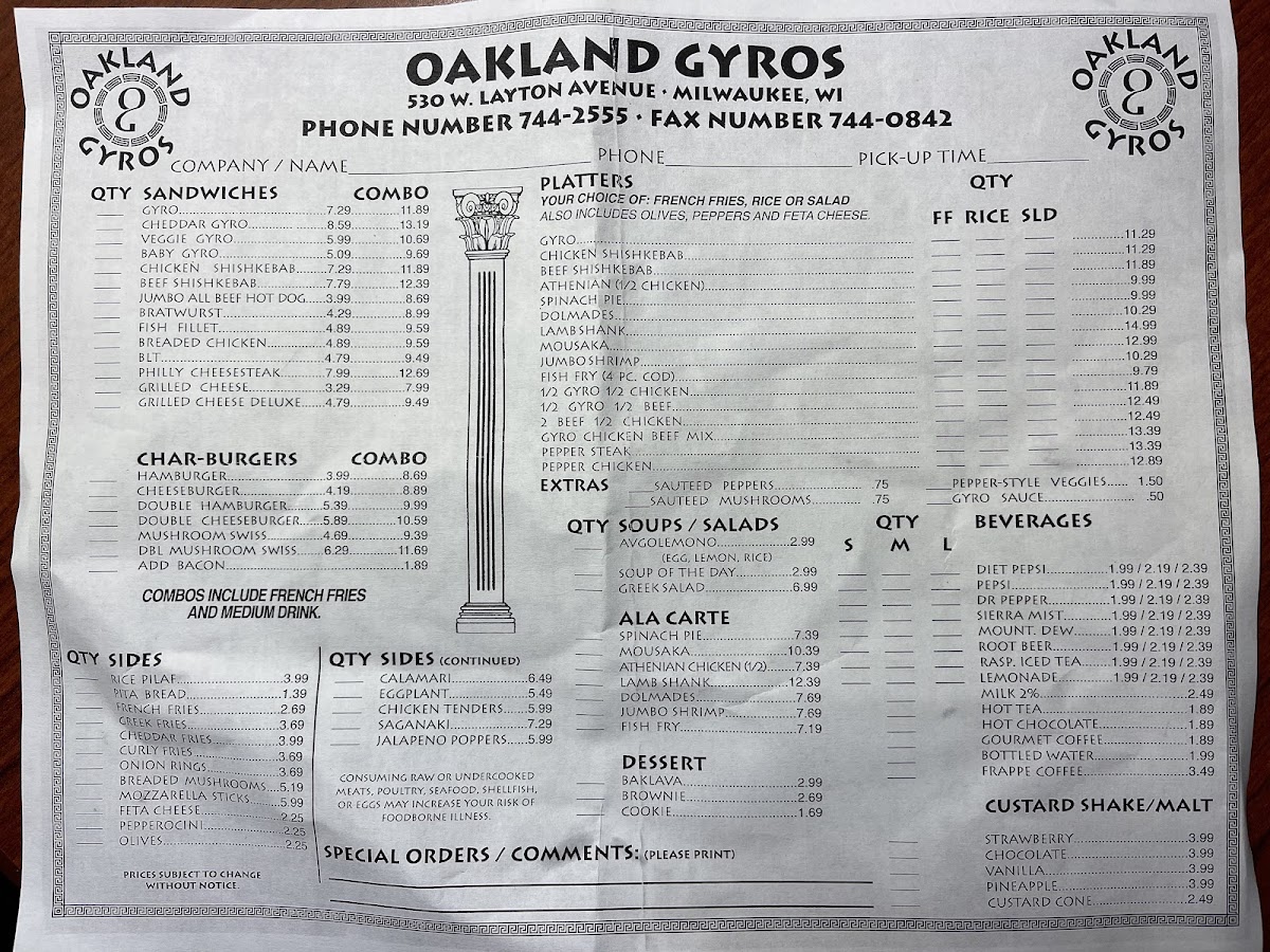 Oakland Gyros on Layton - 1