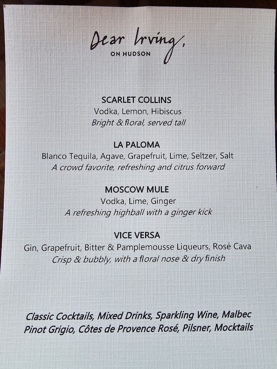 Dear Irving on Hudson Rooftop Bar - 1