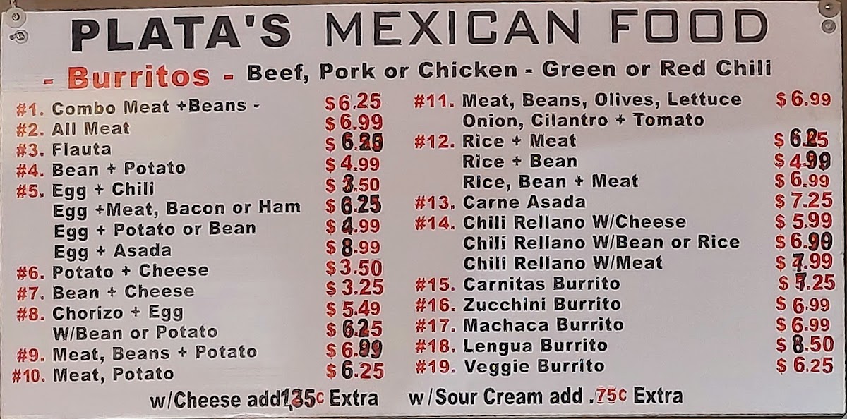 Plata's Mexican Food - 1