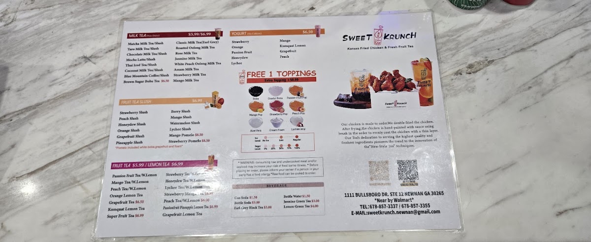 Sweet Krunch Newnan•Korean Fried Chicken&Boba Tea - 2