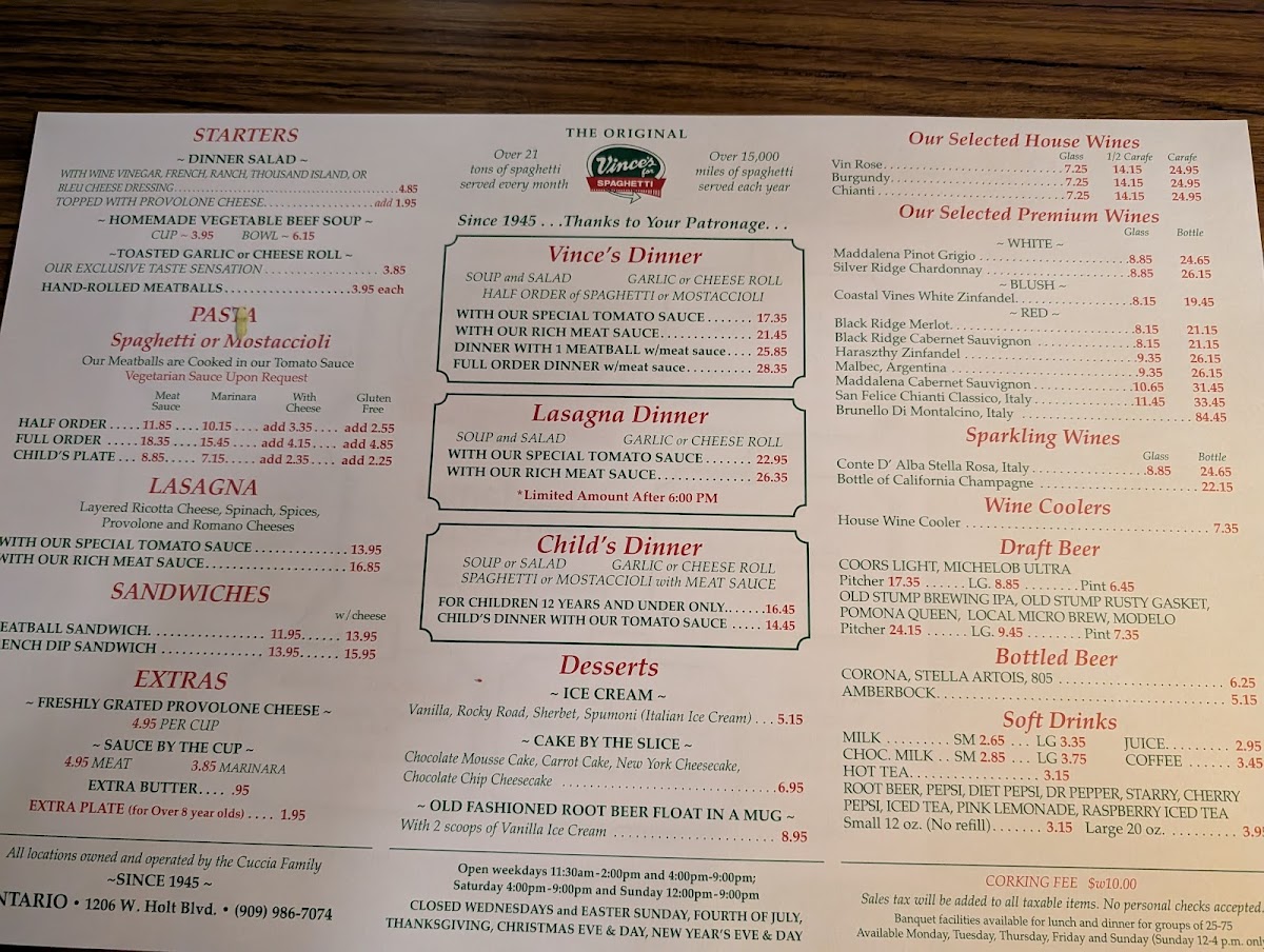 Vince's Spaghetti Ontario - 4