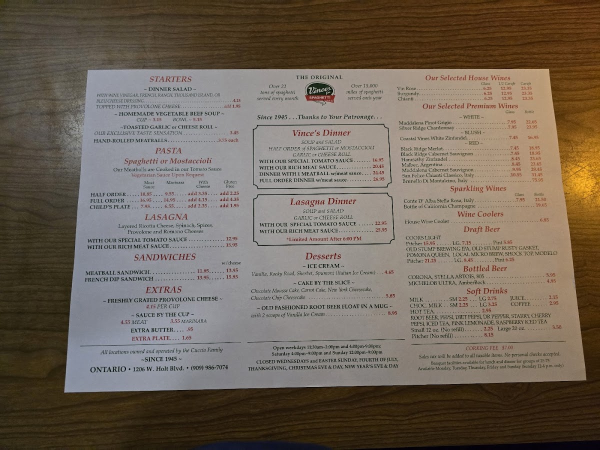 Vince's Spaghetti Ontario - 6
