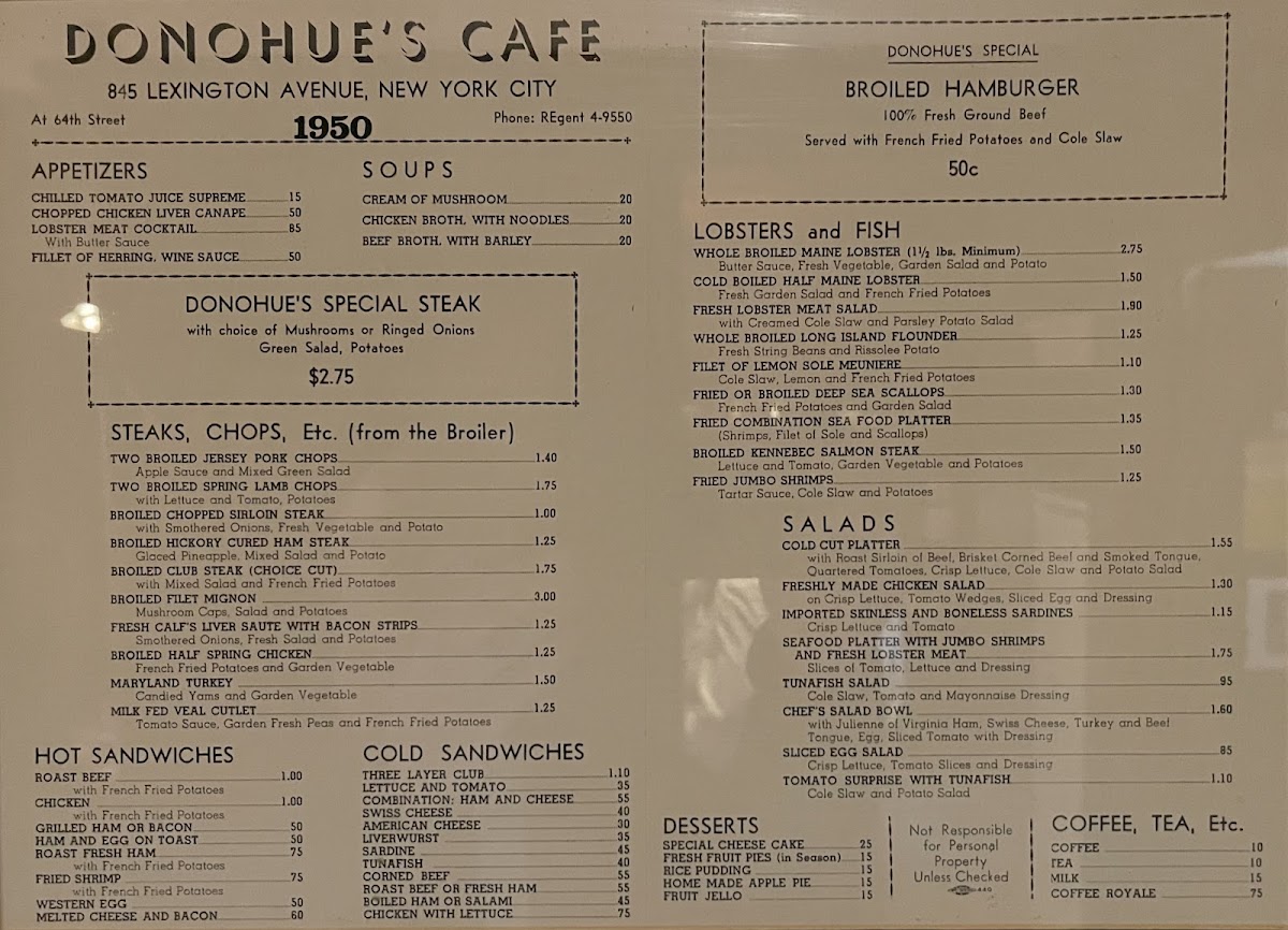 Donohue's Steak House - 1