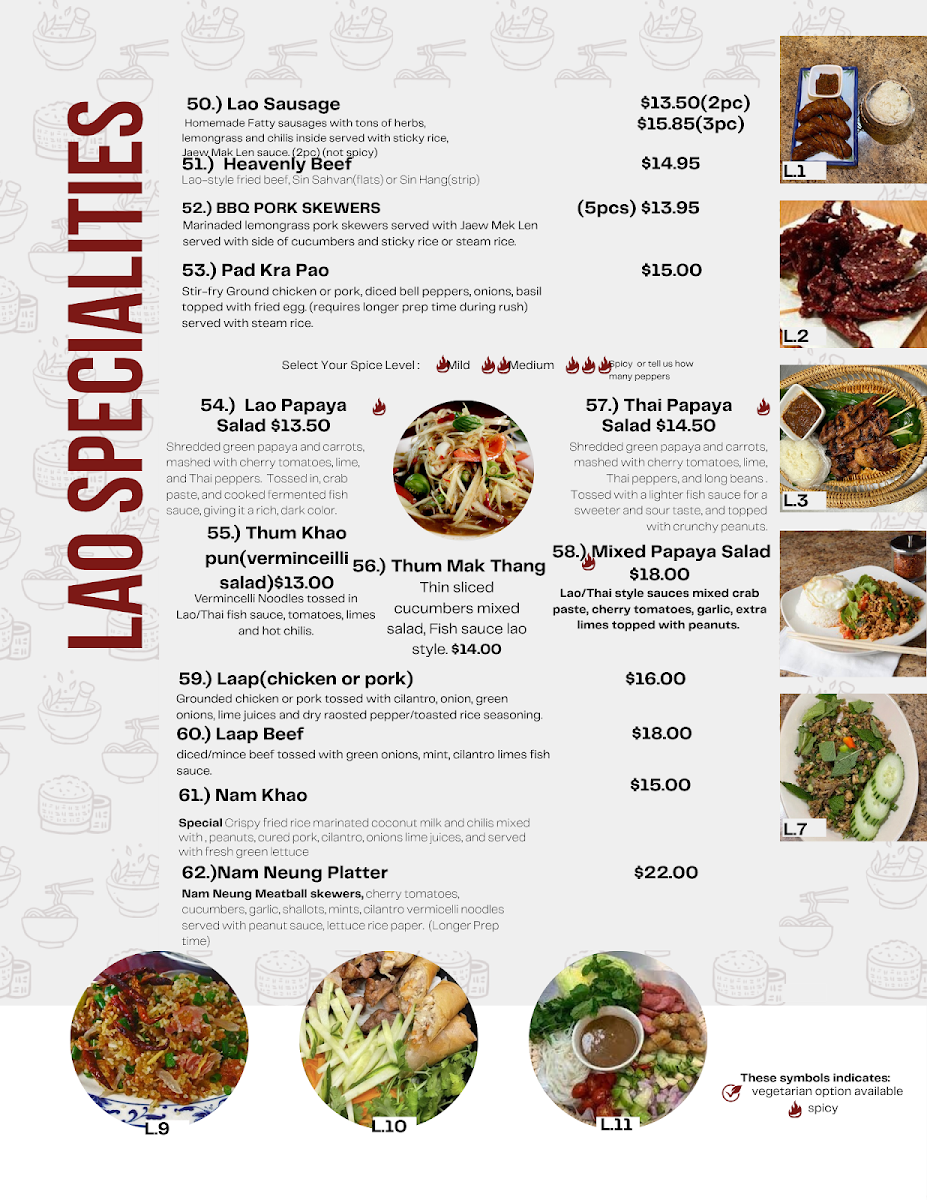 Lao and Thai Spicy Noodle - 1