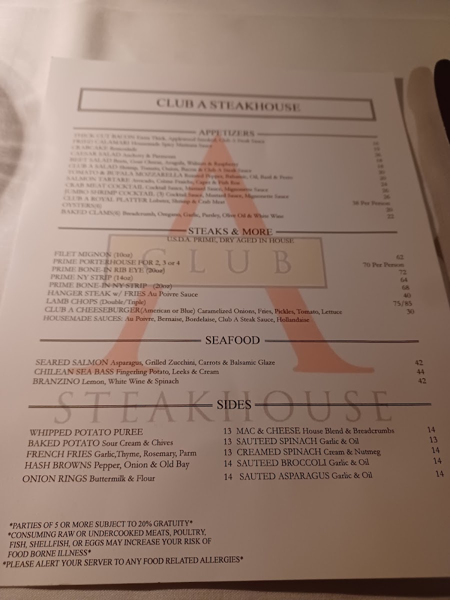 Club A Steakhouse - 1