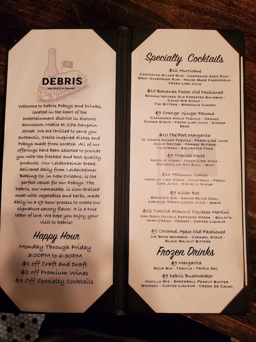 Debris Po-Boys & Drinks - 5