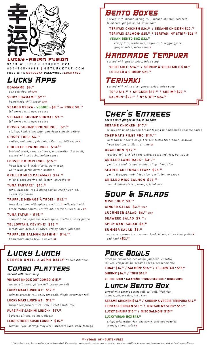 Lucky AF: Asian Fusion & Sushi - 1