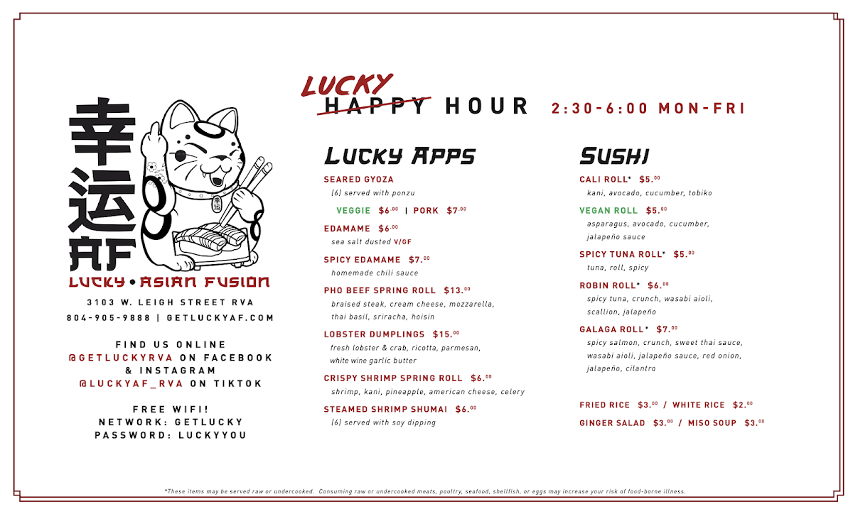 Lucky AF: Asian Fusion & Sushi - 4