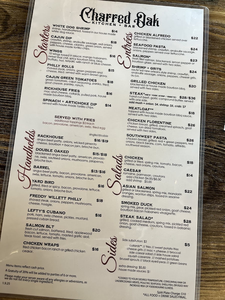 Charred Oak Kitchen Bar - 1