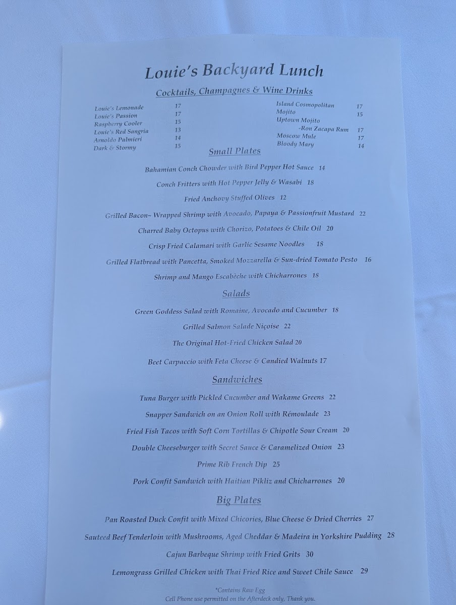 Louie's Backyard - 4