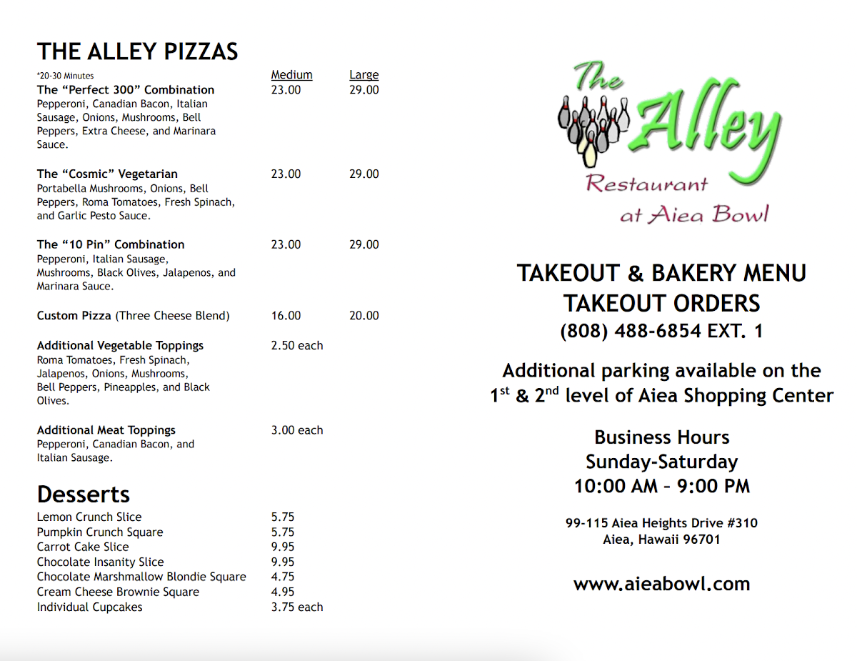 The Alley Restaurant at Aiea Bowl - 2