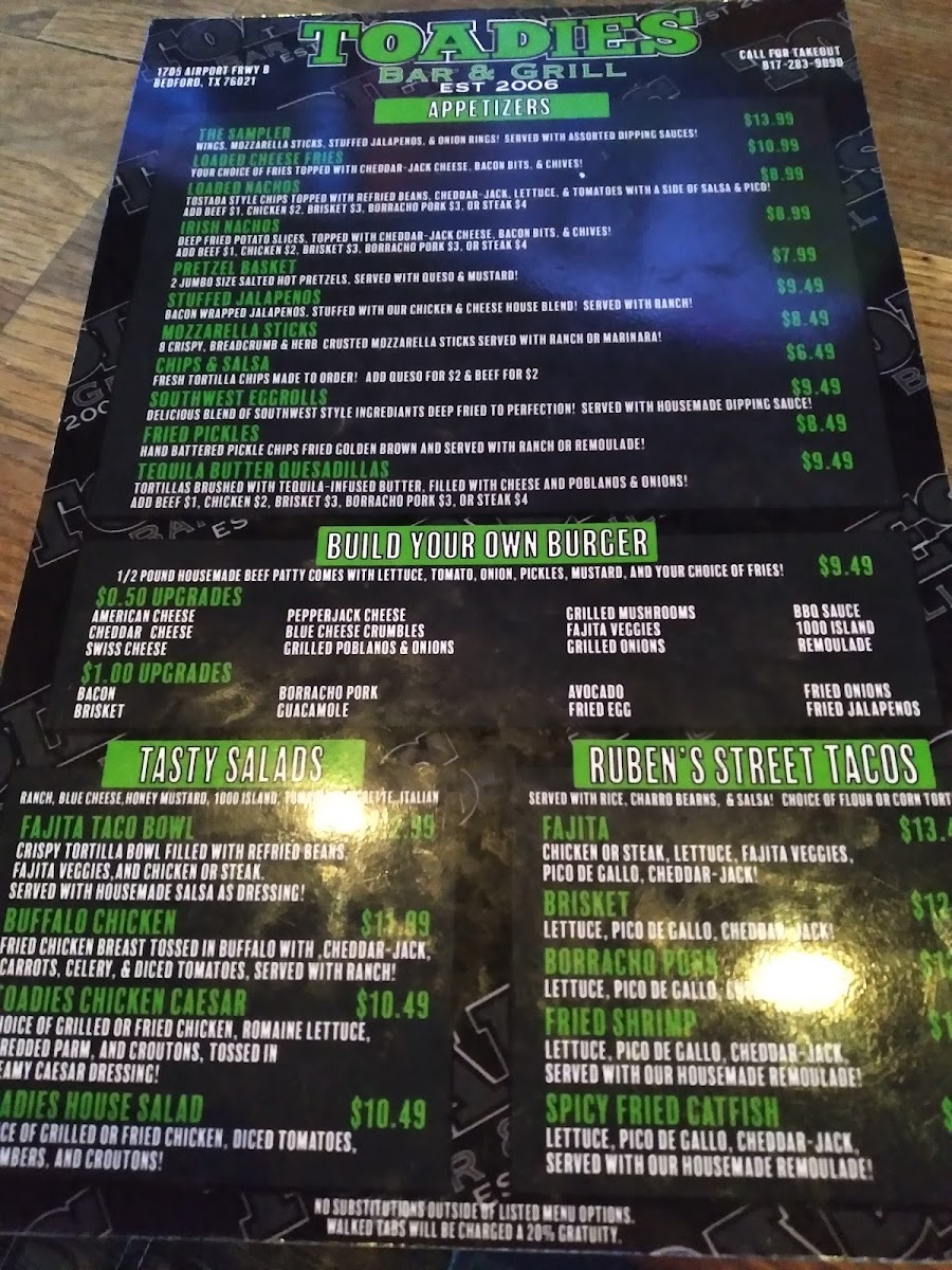 Toadies Bar and Grill - 1